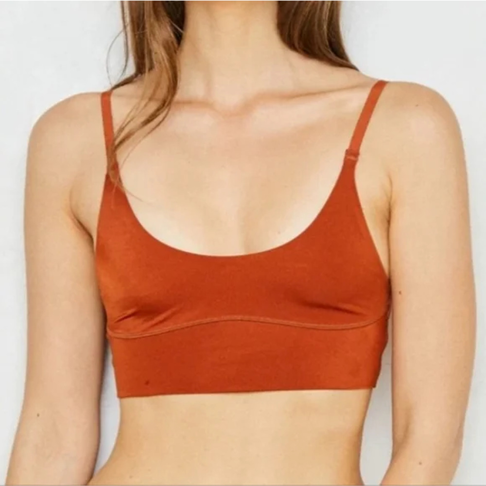 We are HAH Free People Cami BrHAH Hot Yoga Cami Under bust Bronze Size M NWT